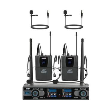 Imagem de Sistema de Microfone Sem Fio SGPRO D-332BB com 2 Bodypacks