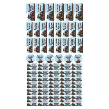 Imagem de 88 Etiquetas Escolares Personalizado Vinil Carros - Tectoner, Carros 8