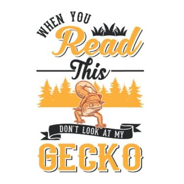 Imagem de Notebook With Gecko: Gecko Gift Leopard / 6x9 Inches / 120 graph Sites