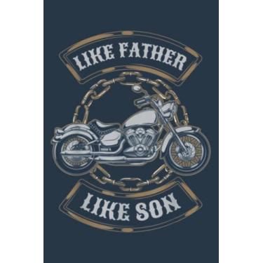 Imagem de Vintage Like Father Like Son Motorcycle: Study Notebook, 6 x 9 inches, 120 pages