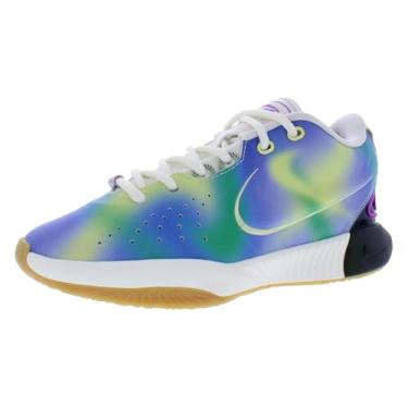 Imagem de Tênis de basquete infantil Lebron XXI SE New Age of Sport (FN4305-900, multicolorido/verde luminoso/sonho fúcsia), Sonho fúcsia verde luminoso multicolorido, 18