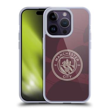 Imagem de Head Case Designs Capa de gel macia oficialmente licenciada pelo Manchester City Man City FC Third 2024/25, compatível com Apple iPhone 14 Pro
