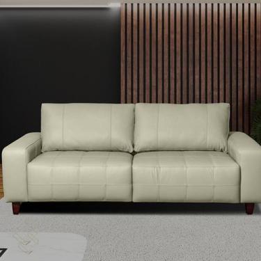 Imagem de Sofá 3 Lugares 200cm Miami Couro Tiza Legítimo - Scala Decor