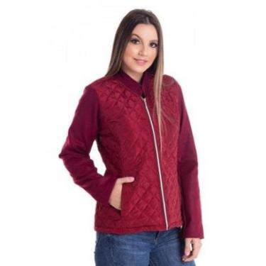 Imagem de Jaqueta Feminina em Matelassê Dublado e Mangas em Lá Sintética com Bolsos-Feminino