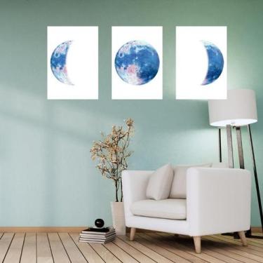 Imagem de Kit 3 Placas Decorativas Planeta MDF 3mm 18x26 - Brothers Mineiros Dec