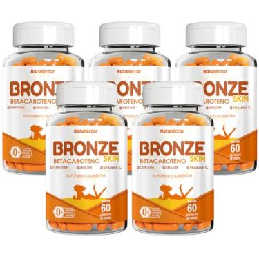 Imagem de Kit Combo 5 Bronze Skin Betacaroteno + Vitamina C 300 Cápsulas