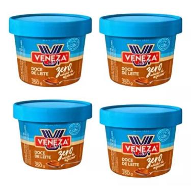 Imagem de Kit 4 Doce De Leite Veneza Zero Adição De Açúcar 250gr