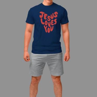 Imagem de Camisetas Básica Masculina Casual Gola Redonda - Rodliwes, Azul, G