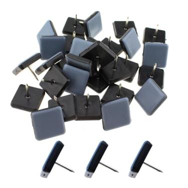 Imagem de Maxmoral 30 peças de móveis quadrados de 2,5 cm corrediças para pés cadeira de teflon protetor de pé adequado para armário de sofá mesa