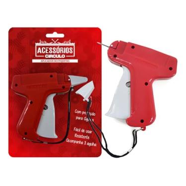 Imagem de Pistola Aplicadora Tag Pino Etiqueta Loja Roupas - Círculo | Rápida e Eficiente Design Ergonômico e Material Resistente