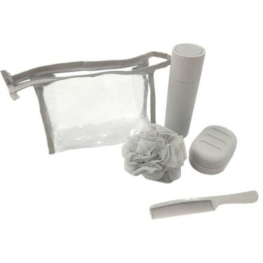Imagem de Kit de Higiene para Viagem 4 Pçs N2447217 Cinza - Quanhe