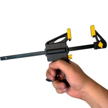 Imagem de Grampo Tipo Sargento Grampo de Aperto Rápido 10 Polegadas Universal de Aperto Rápido com Sistema de Gatilho Para Fixação e Montagem Para Marcenaria e Construção