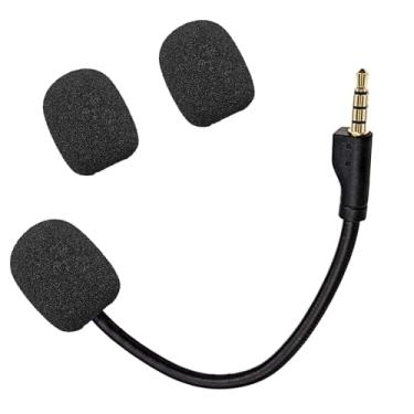 Imagem de CLANMOU Microfone de substituição para fone de ouvido SteelSeries Arctis 1, conector de 3,5 mm, pode ser dobrado em 360 graus, qualidade de som nítido