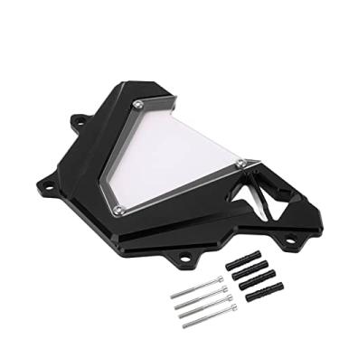 Imagem de Spraqueta frontal da motocicleta BordStract, multicoloria de proteção contra rodas de roda dentada opcional CNC Proteção de reposição de liga de alumínio contra areia, pedras e (Preto)