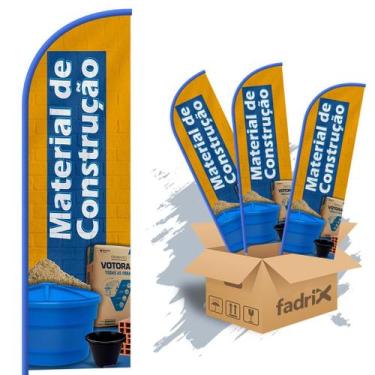 Imagem de Wind Banner 3mt Material de Construção Kit C/ 3unds - Fadrix