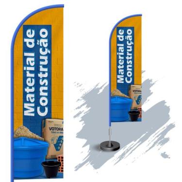 Imagem de Wind Banner Dupla Face 3mt Completo Material de Construção - Fadrix