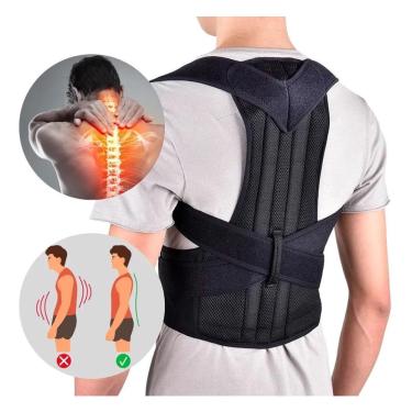 Imagem de Colete Corretor De Postura Ajustável Cinta Postural