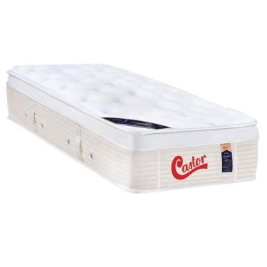 Imagem de Colchão Solteirão Espuma Visco Gel Molas Ensacadas Pocket Gold Star Vitagel Euro Pillow (96x203x32) - Castor