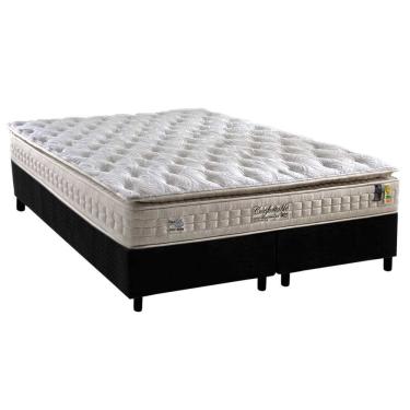 Imagem de Conjunto Box Queen: Colchão Molas D Angelis Anjos Ensacadas Confortable + Base crc Sued...