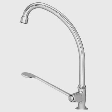 Imagem de Torneira para Cozinha de Mesa Bica Móvel 1174 Globalmedic Meber Metais Cromado