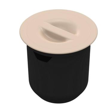 Imagem de Lixeira Embutir Arquitech 27x27 8l Redonda Bege 050704001