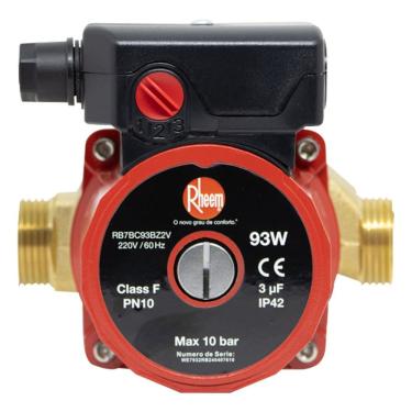 Imagem de Bomba de Circulação Rheem 93W p/ Água Quente Boiler 220V