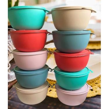 Imagem de Genérico Kit Potes Herméticos de Plástico 500ml BPA Free, Multicolorido, Modernos, Pequenos (500ml), Empilháveis, Herméticos, para Marmitas Fitness e Saladas