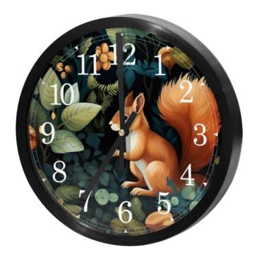 Imagem de LILINWAN Relógio de parede com céu estrelado, girassóis, borboleta, 24 cm, silencioso, sem tique-taque, operado por bateria, para escritório, escola, quarto, casa