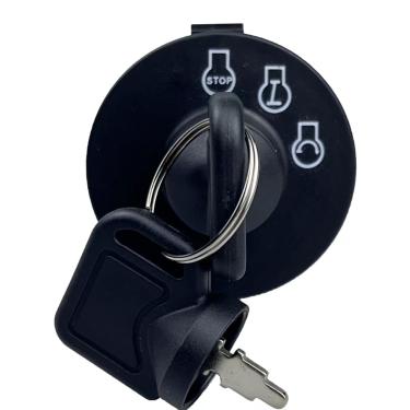 Imagem de Kit de interruptor de ignição para ExMark Toro 117-2221 137-4100 serve para Z Master, Time Cutter SS & ZS Series, Titan, Lazer Z, Quest & Next Mowers - 2 chaves de guarda-chuva premium e chaveiro