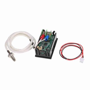 Imagem de Termômetro Termopar, Medidor de Temperatura Digital Com Display LED Sensor de Temperatura de Interface de Rosca M6 para Medição de Temperatura (Verde)