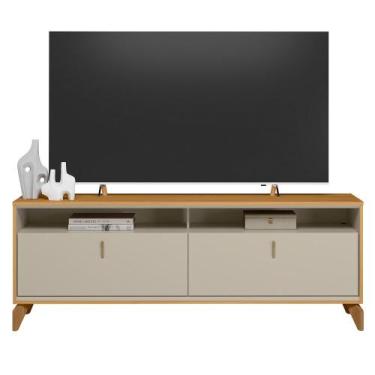 Imagem de Rack Dubai 1.6 sem LED para TV até 70 polegadas Linea Brasil, tauari/o