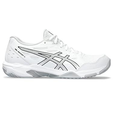 Imagem de Asics Tênis feminino de vôlei Gel-Rocket 11, branco, prata pura