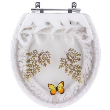 Imagem de Tampa De Vaso Acrilico Borboleta Zip Para Vaso Incepa