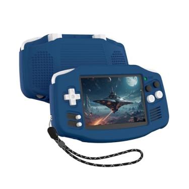 Imagem de FIOPAZ for Anbernic RG34XX Case Silicone, Soft Protective Skin for RG34XX Retro Handheld Game Console, Anti-Scratch Washable RG 34XX Sleeve with Lanyard (Blue)