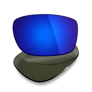 Imagem de Mryok Lentes de reposição polarizadas compatíveis com Oakley Crosslink Asian Fit OX8118 56 mm - azul escuro