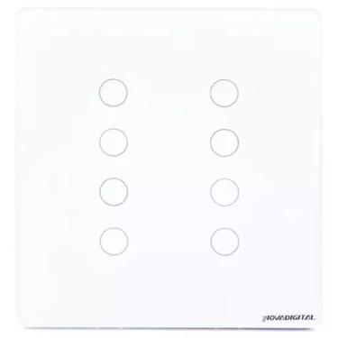 Imagem de Interruptor Inteligente Touch Zigbee Novadigital 8 Botões Bra