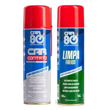 Imagem de Kit Spray Limpa Freio E Limpa Contato Elétrico Car80