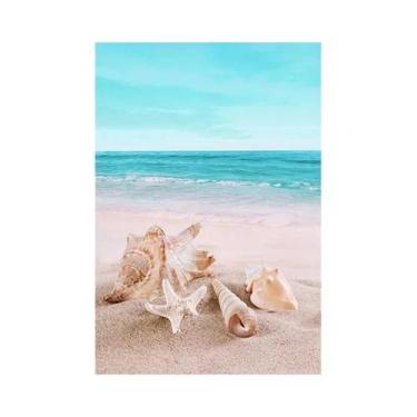 Imagem de Verão Praia Oceano Pintura Em Tela Ponte Tartaruga Gaivota Impressão D