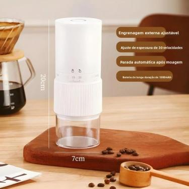 Imagem de Moedor De Café Automático Italiano Portátil, Recarregável, Feito À Mão