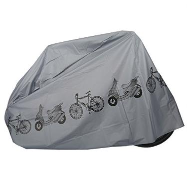 Imagem de Capa de bicicleta à prova d'água à prova d'água anti -UV Protector Outdoor para motocicletas motocicletas bicicletas elétricas poliéster cinza 200x110cm 2 pacote