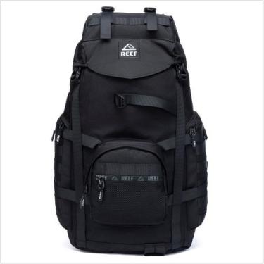 Imagem de Mochila Camping Reef Trilha Caminhada Viagem Reforçada Cor Preto, Pret