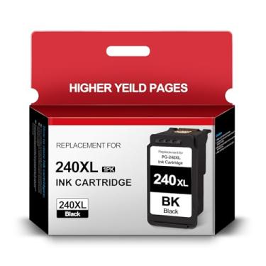 Imagem de Cartucho de tinta preta de substituição PG-240XL para Canon 240XL 240 Ink Work para impressora Canon PIXMA MG3620 MG3600 MG3120 MG4220 TS5120 TS5100 MX392 MX472 (1 preta)