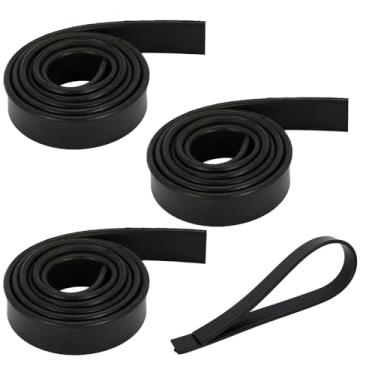 Imagem de 4 rolos de lâminas de substituição de borracha, lâmina de rodo de 104 cm, 18 polegadas x 1, refil de borracha de rodo de silicone para janelas, vidro, limpeza de portas de chuveiro