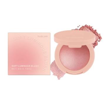 Imagem de Blush Para As Faces | Blush em Pó Rosa Maquilhagem Facial | Maquilhagem Brilho Duradouro E Construível, Cosméticos Leves Para Mulheres E Meninas De Todas As Tonalidades De Pele Para Festas Viagem