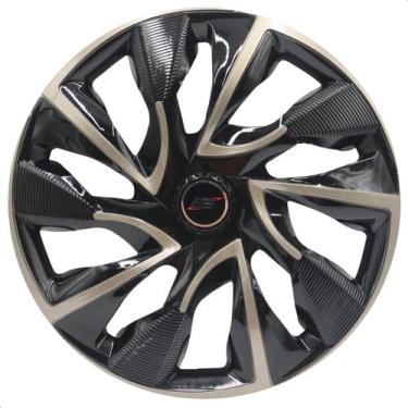 Imagem de Calota Modelo Ds4 Gold Esportiva Aro 14 Aro 15 Universal Todos 4x100 4