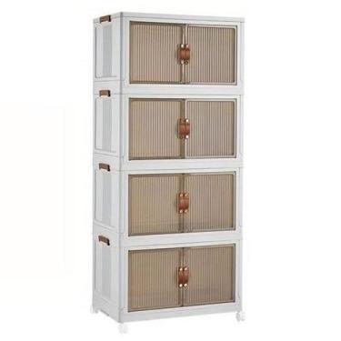 Imagem de Armario Organizador 4 Andares Dobravel Empilhavel Guarda Roupas Objeto