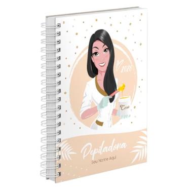 Imagem de Agenda Comercial 2026 Personalizada Capa Dura Depiladora Morena Cores (Nude)