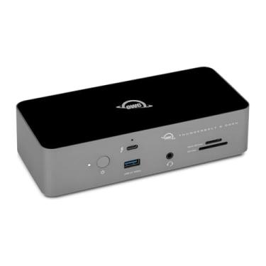Imagem de OWC Estação de ancoragem Thunderbolt 5 de 11 portas, 2,5 GbE, leitor de cartão SD/Micro-SD, conector de entrada/saída de áudio, portas USB 3.2 tipo A, entrega de energia de 140 W