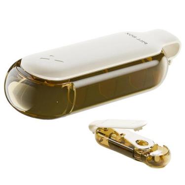 Imagem de Porta Remedio Comprimido Capsula Pilula Compartimento Divisoria Estojo