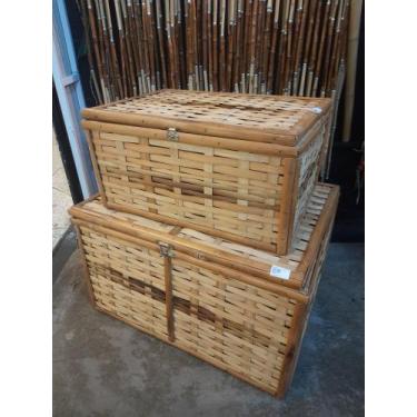 Imagem de Bau de bambu natural - Loja do Hippie, pequeno